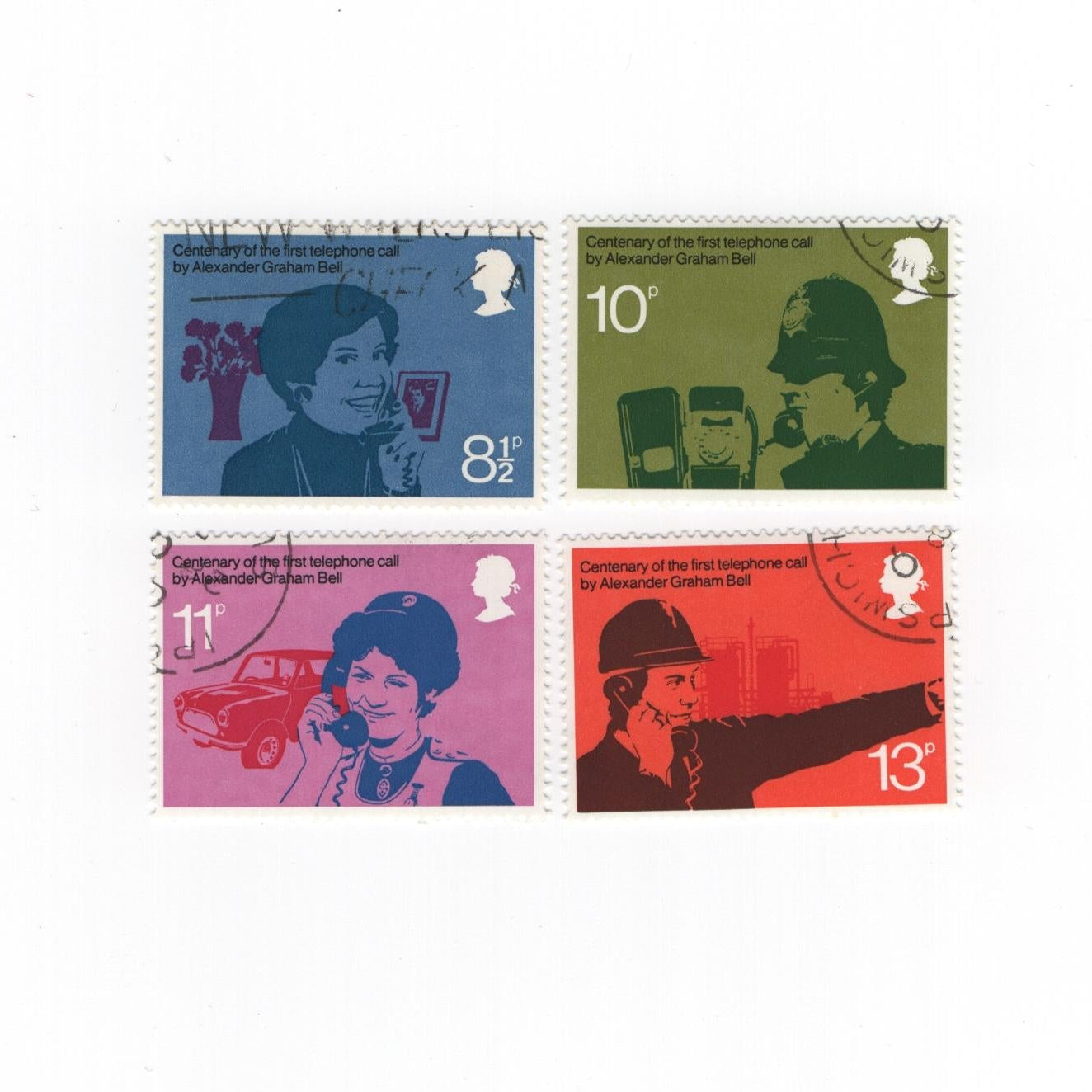1976 GB: First Telephone Call Postage Stamps | Fine Used | Technology & History