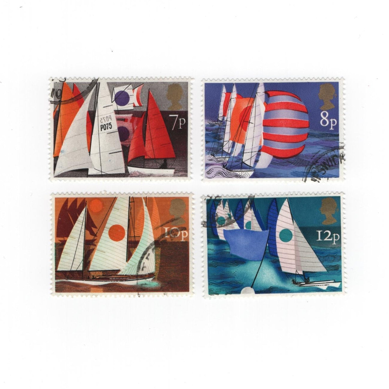 1975 GB: Sailing Postage Stamps | Fine Used | Maritime and Boats